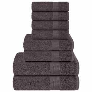 vidaXL 8-osaline k&auml;ter&auml;tikukomplekt KONN, antratsiithall, 360 g/m&sup2;