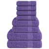 vidaXL 8-osaline r&auml;tikukomplekt KONNA lilla 360 g/m&sup2;