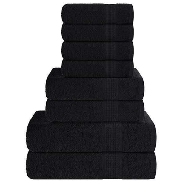 vidaXL 8-osaline r&auml;tikukomplekt FROGN must, 360 g/m&sup2;