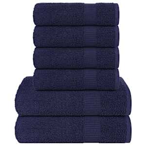 vidaXL 6-osaline r&auml;tikukomplekt FROGN tumesinine, 360 g/m&sup2;