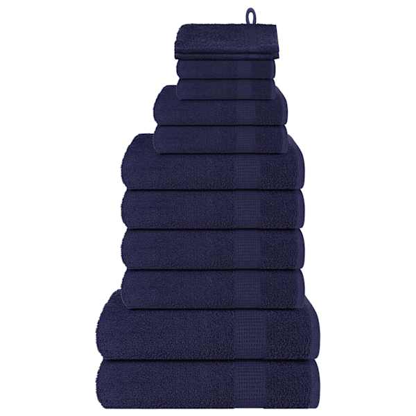vidaXL 12-osaline r&auml;tikukomplekt FROGN tumesinine, 360 g/m&sup2;