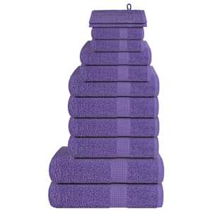 vidaXL 12-osaline r&auml;tikukomplekt FROGN lilla, 360 g/m&sup2;