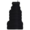 vidaXL 12-osaline r&auml;tikukomplekt FROGN must, 360 g/m&sup2;