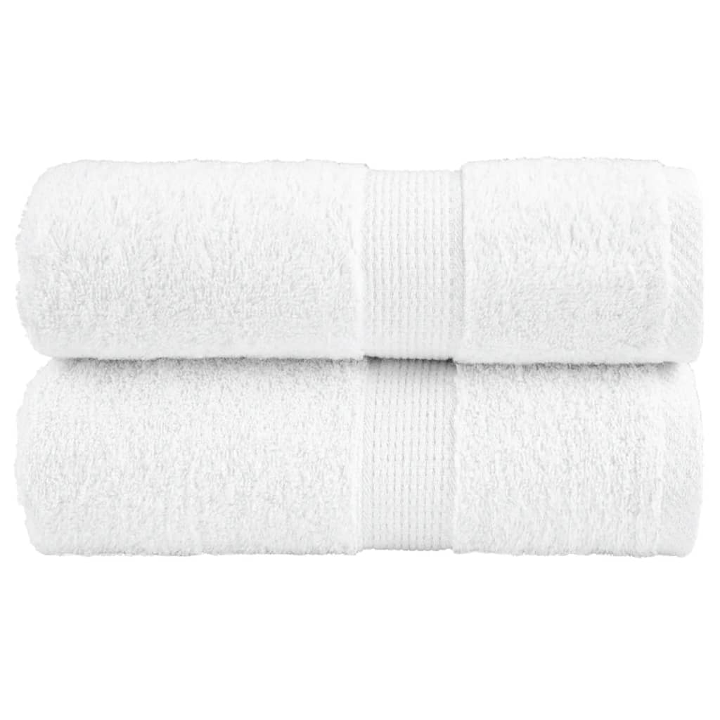 vidaXL Prémiové ručníky pro hosty SOLUND 2 ks bílé 30x50 cm 600 g/m²