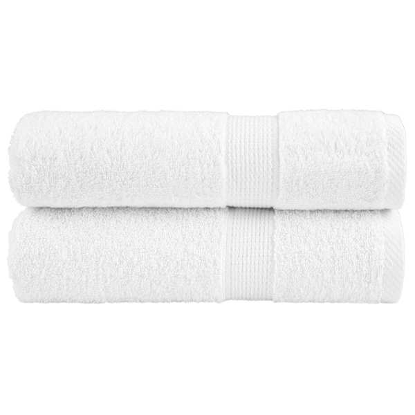 vidaXL premium-klassi k&auml;ter&auml;tikud SOLUND 2 tk valged 50 x 100 cm 600 g/m&sup2;