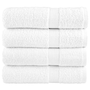 Premium brisače za roke SOLUND 4 kosi bele 50x100 cm 600 g/m²