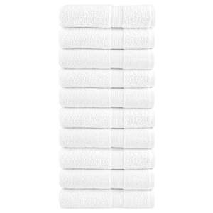 Premium brisače SOLUND 10 kos bela 50x100 cm 600 g/m2