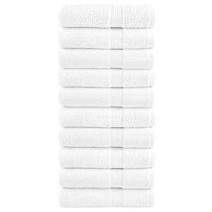 Prémiové ručníky do sprchy SOLUND 10 ks bílé 70x140 cm 600 g/m² - obrázek 1