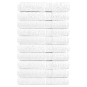 Prémiové saunové osušky SOLUND 10 ks bílé 80x200 cm 600 g/m² - obrázek 1