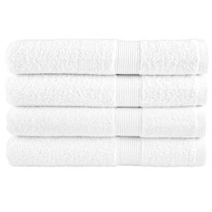 Premium brisače SOLUND 4 kosi bela 100x200 cm 600 gsm