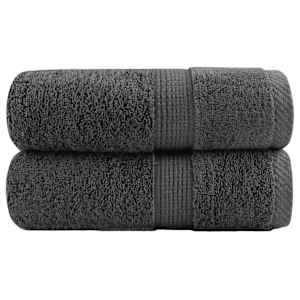 vidaXL premium-pesur&auml;tikud SOLUND 2 tk antratsiithall 30 x 30 cm 600 g/m&sup2;