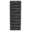 vidaXL premium-klassi pesur&auml;tikud SOLUND 10 tk antratsiithall 30 x 30 cm 600 g/m&sup2;