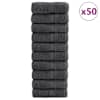 vidaXL r&auml;tikud SOLUND 50 tk, antratsiithall, 30x50 cm, 600 gsm