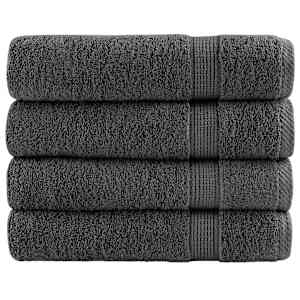 Premium kopalne brisače SOLUND 4 kos antracit 100x150 cm 600gsm