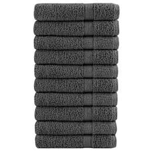 Premium brisače SOLUND 10 kos antracit 100x200 cm 600 gsm