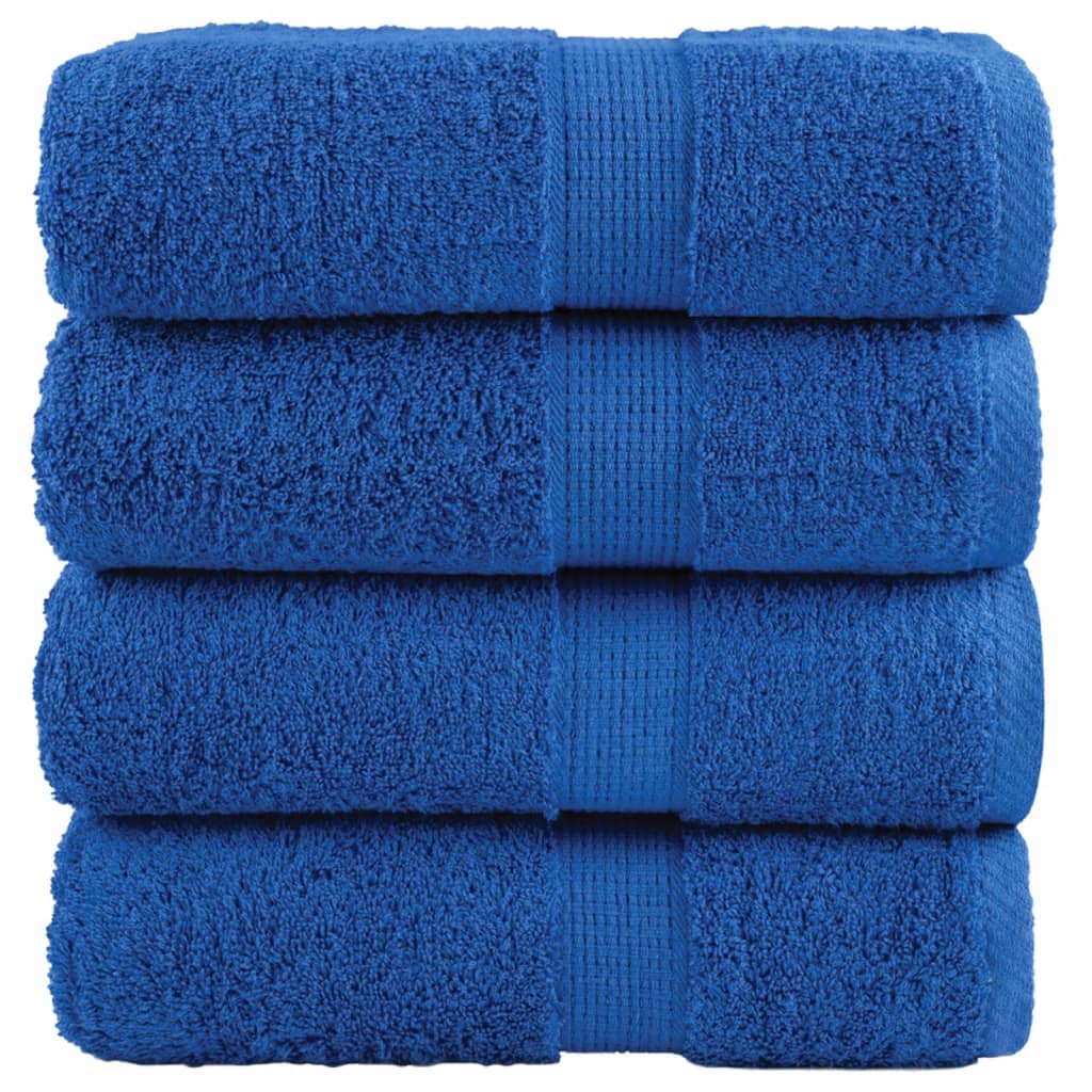 Premium-Waschlappen 4 Stk. Blau 30x30cm 600 g/m² 100% Baumwolle