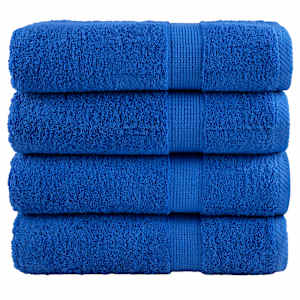 Premium brisače za roke SOLUND 4 kosi modre 50x100 cm 600 g/m²