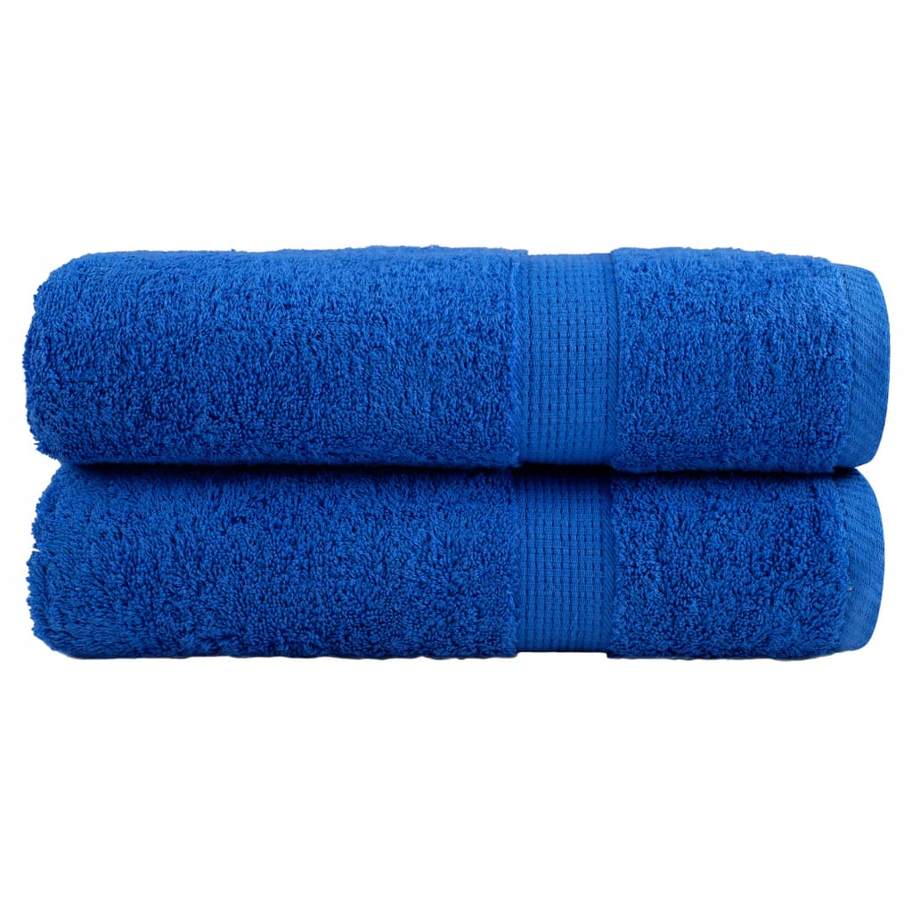 vidaXL Prémiové osušky SOLUND 2 ks modré 100x150 cm 600 g/m²