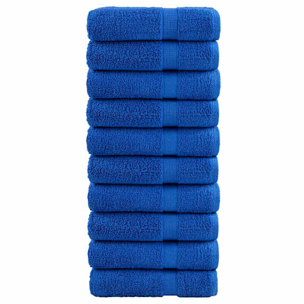 vidaXL saunalina SOLUND 10 tk, sinine, 100 x 150 cm, 600 gsm