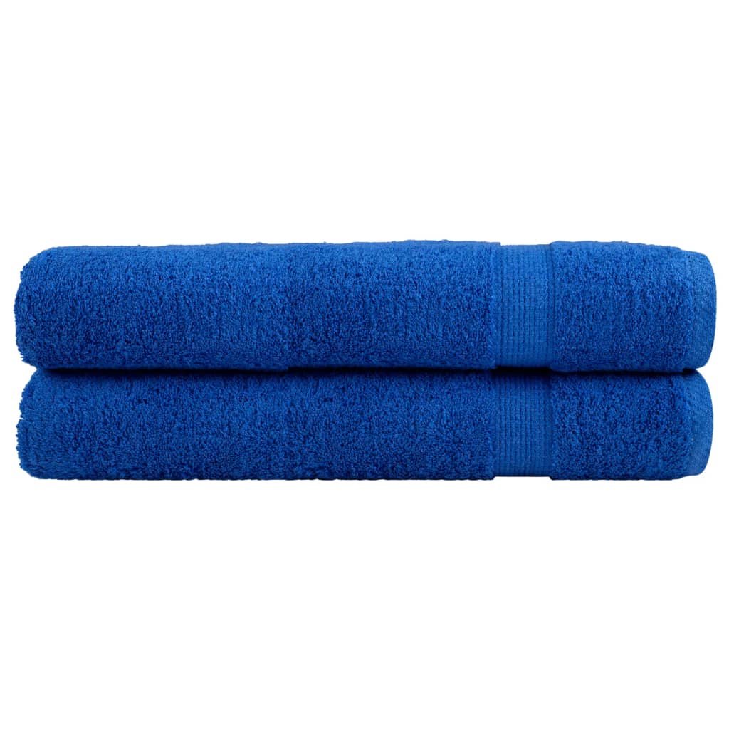 vidaXL Prémiové ručníky SOLUND 2 ks modré 100x200 cm 600 g/m²