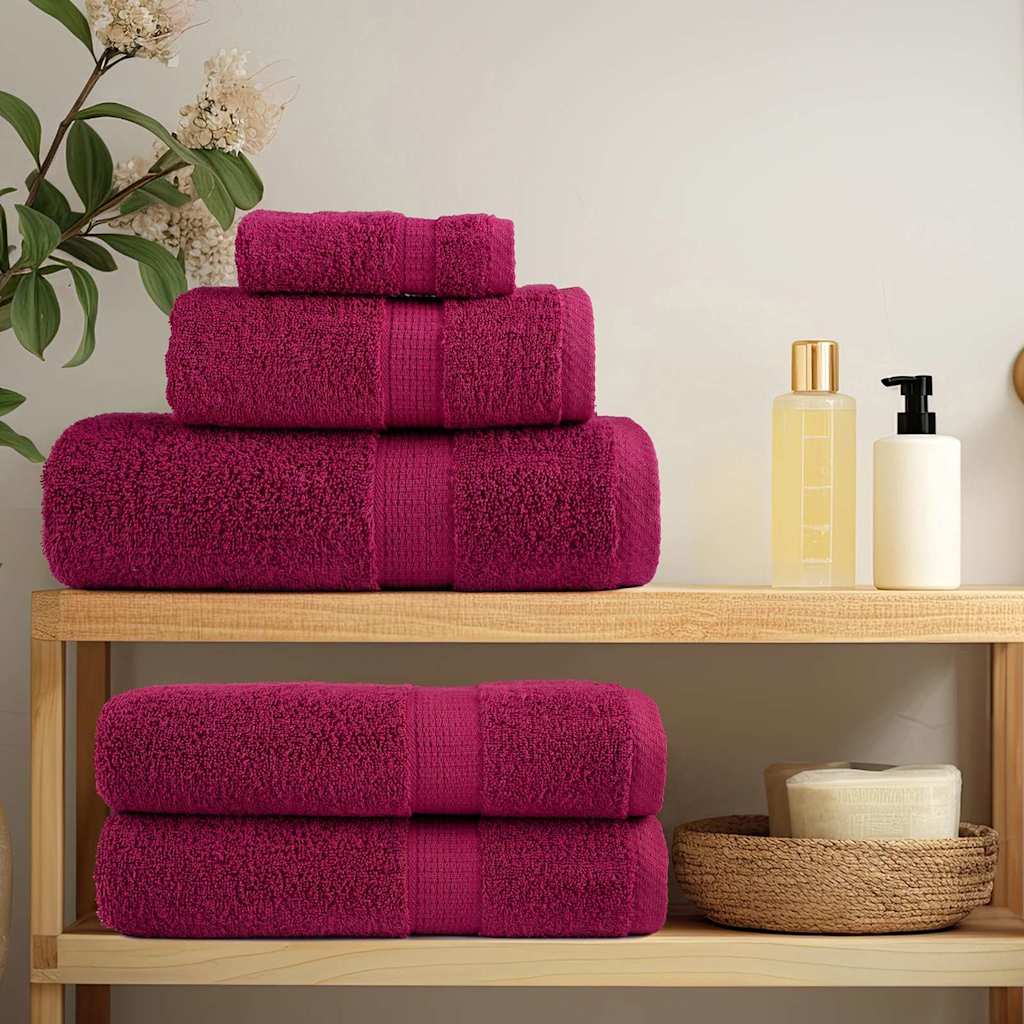 Vaskeklude 2 pcs Bordeaux 15 x 21 cm Bomuld