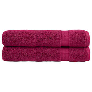 Premium brisače za savno SOLUND 2 kosa bordo 80x200 cm 600 g/m2
