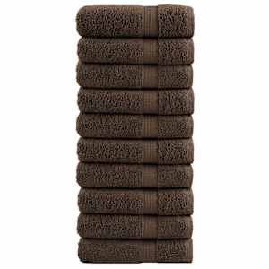 Premium brisače SOLUND 10 kos rjava 50x100 cm 600 g/m2