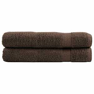 Premium brisače SOLUND 2 kosa rjava 100x200 cm 600 g/m2