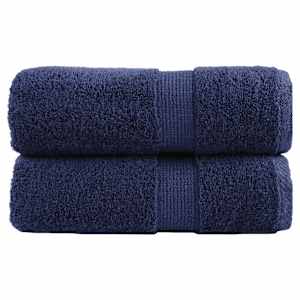 Premium brisače za pranje SOLUND 2 kosa temno modre 30x30 cm 600 g/m²