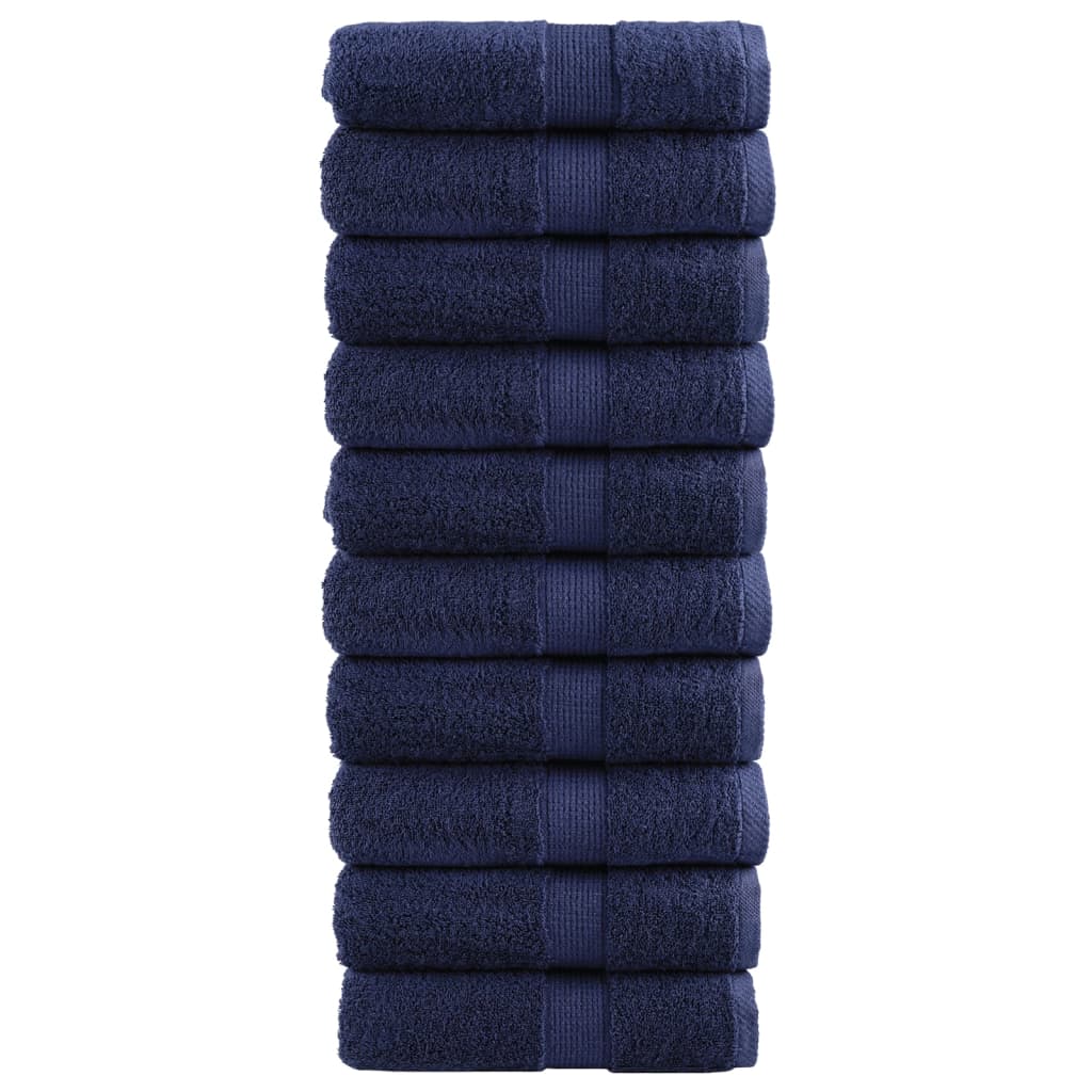 Salviette Premium SOLUND 10 pz Blu Navy 30x30 cm 600gsm