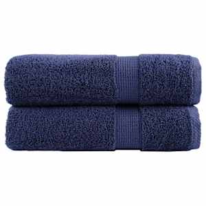 Premium brisače za roke SOLUND 2 kosa temno modre 50x100 cm 600 g/m²