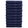 vidaXL saunalina SOLUND 10 tk, tumesinine, 80 x 200 cm, 600 gsm