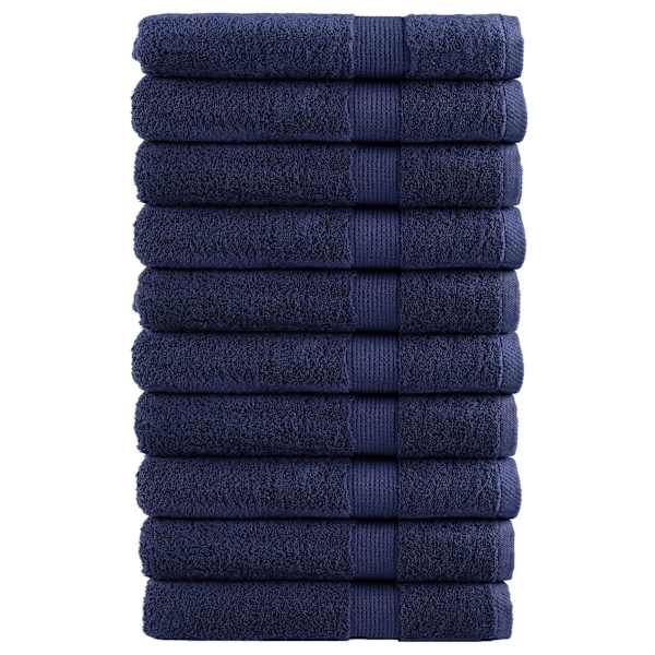 vidaXL saunalina SOLUND 10 tk, tumesinine, 80 x 200 cm, 600 gsm