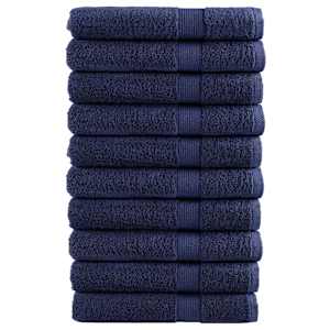 Premium brisače za savno SOLUND 10 kos modra 80x200 cm 600 g/m2