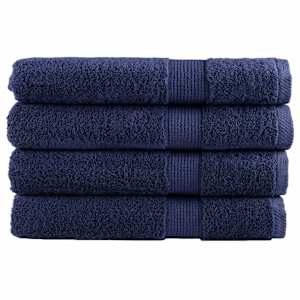Prémiové ručníky SOLUND 4 ks tmavě modré 100x200 cm 600 g/m² - obrázek 1
