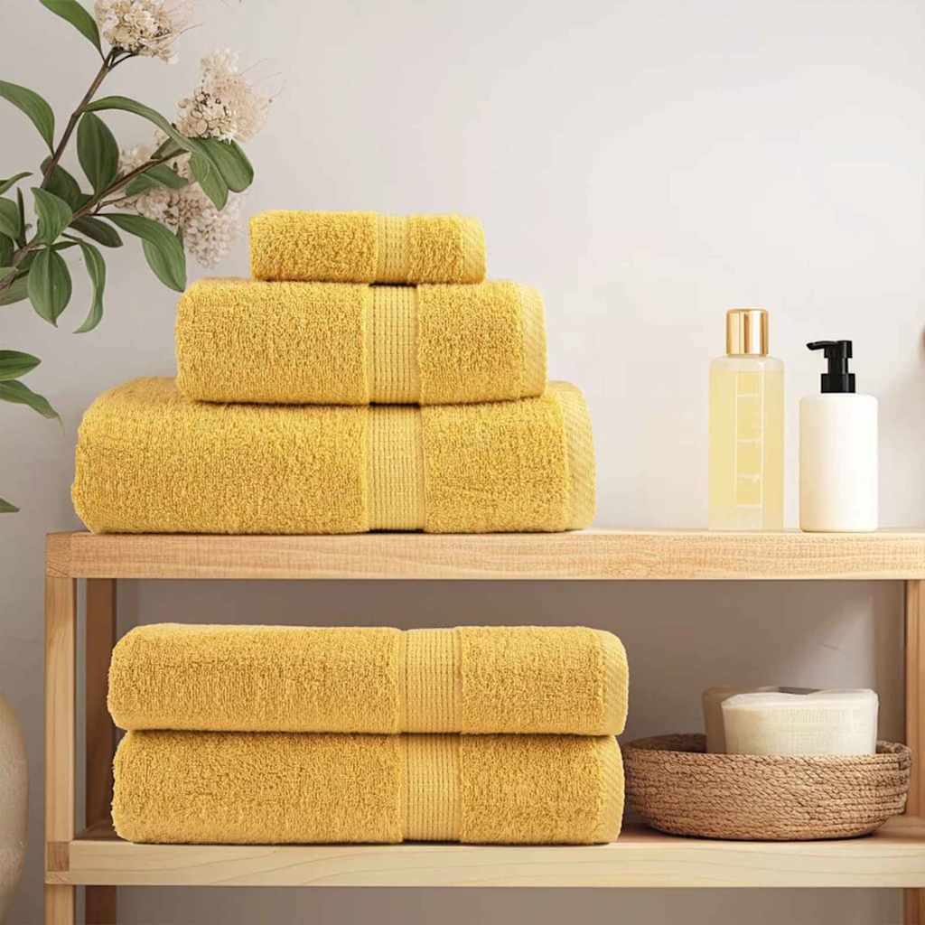 Vaskeklude 2 pcs Guld 15 x 21 cm Bomuld