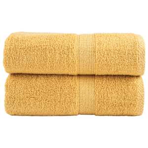 vidaXL premium-klassi pesur&auml;tikud SOLUND 2 tk kuldsed 30 x 30 cm 600 g/m&sup2;