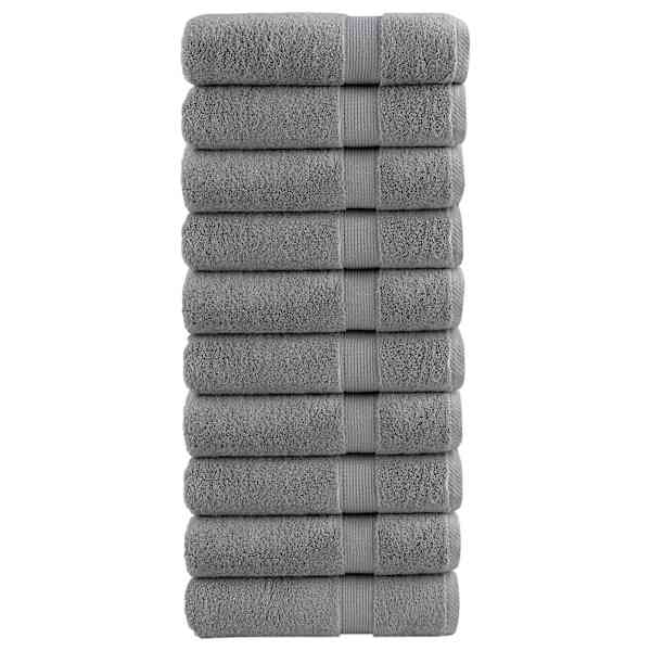 vidaXL saunalina SOLUND 10 tk, hall, 100 x 150 cm, 600 gsm