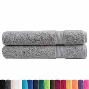 Prémiové ručníky SOLUND 2 ks šedé 100x200 cm 600 g/m² - obrázek 2