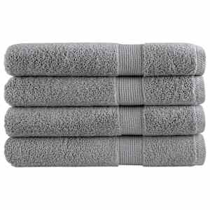 Premium brisače SOLUND 4 kosa siva 100x200 cm 600 g/m2