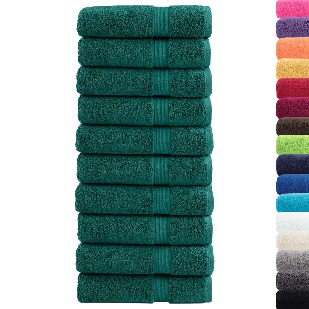 vidaXL Prémiové osušky SOLUND 10 ks fialové 100x150 cm 600 g/m2