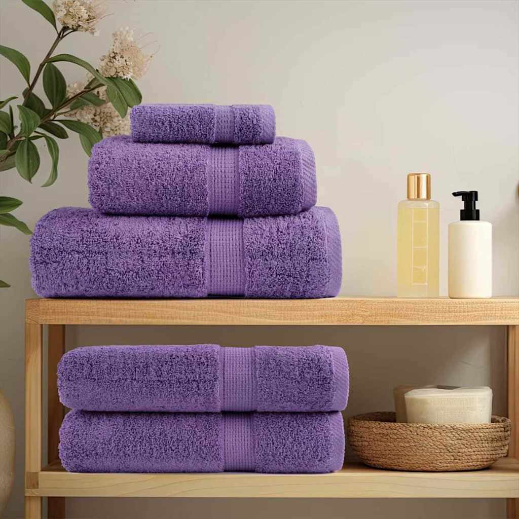 Vaskeklude 2 pcs Violet 15 x 21 cm Bomuld