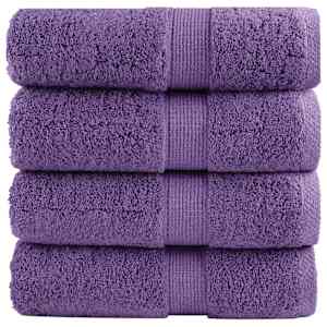 vidaXL premium-klassi pesur&auml;tikud SOLUND 4 tk lillad 30 x 30 cm 600 g/m&sup2;