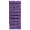 vidaXL premium-klassi pesur&auml;tikud SOLUND 10 tk lillad 30 x 30 cm 600 g/m&sup2;