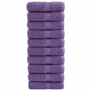 Prémiové mycí utěrky SOLUND 10 ks fialové 30x30 cm 600 g/m² - obrázek 1