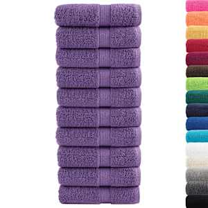 Prémiové mycí utěrky SOLUND 10 ks fialové 30x30 cm 600 g/m² - obrázek 2
