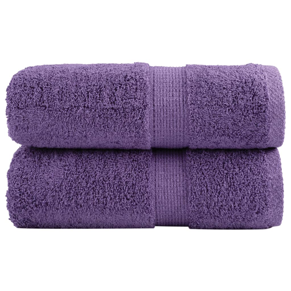 vidaXL Premium ručníky SOLUND 2 ks fialové 30 x 50 cm 600 g/m²
