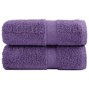 Premium brisače za goste SOLUND 2 kosa vijolične 30x50 cm 600 g/m²