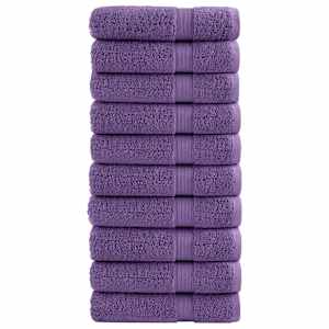 Prémiové osušky SOLUND 10 ks fialové 100x150 cm 600 g/m² - obrázek 1