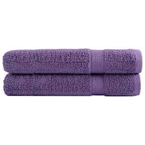 Premium ručníky SOLUND 2 ks fialové 100 x 200 cm 600 g/m²